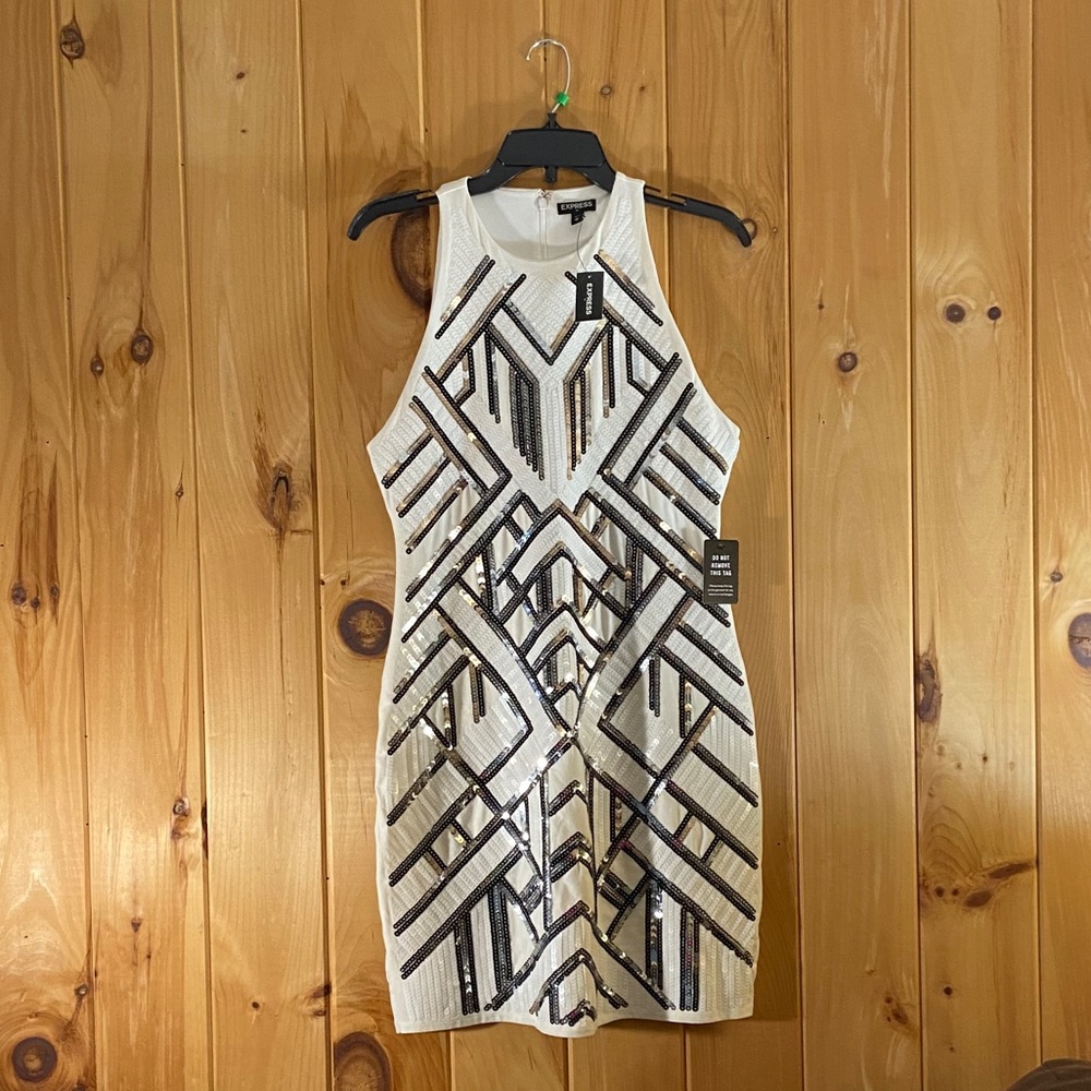 Sleeveless Sequin Dress
